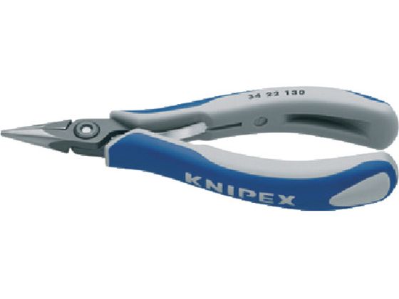 【レビュー投稿で100円OFFクーポン】【お取り寄せ】KNIPEX 精密用プライヤー 半丸 130mm 3422-130 ノーズプライヤー ペンチ ニッパ プライヤー 作業用品 工具