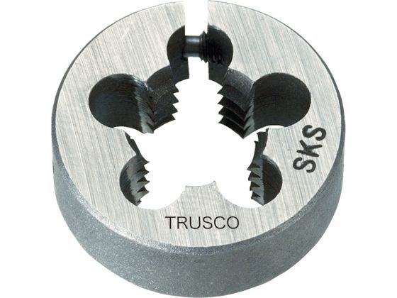 【レビュー投稿で100円OFFクーポン】【お取り寄せ】TRUSCO 丸ダイス SKS ユニファイ細目 50径 3／4UNF16 T50D-3 4UNF16 ねじ切り工具 タップ ダイス 切削工具 作業用品 工具