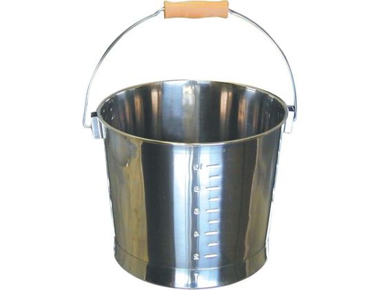 【マラソン限定★ポイント2倍】【お取り寄せ】TRUSCO ステンレスバケツ 10L 280×230 TSH-640B バケツ バケツ型密閉容器 金属容器 計量器|ココデカウ