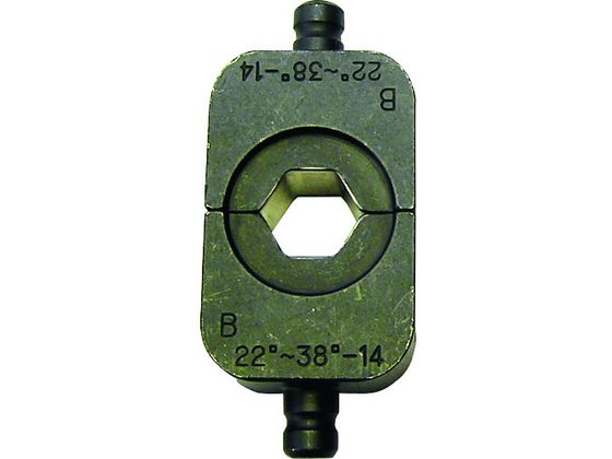 【レビュー投稿で100円OFFクーポン】【お取り寄せ】西田 六角圧縮用ダイス38 300N-CU22-38-14 圧着工具 空調 電設資材 作業用品 工具