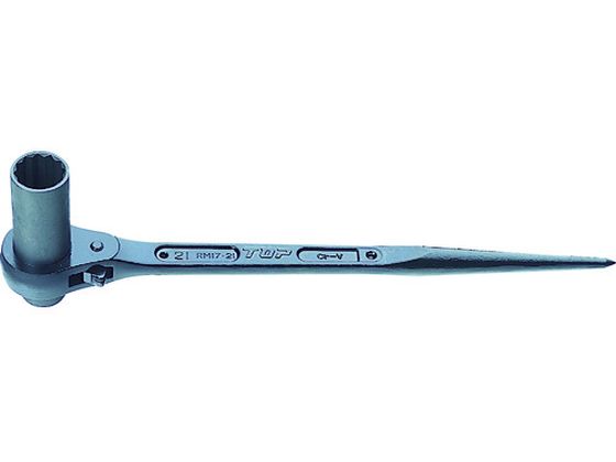 【レビュー投稿で100円OFFクーポン】【お取り寄せ】TOP 超ロングラチェットレンチ 17×21mm RM-17X21SL ラチェットレンチ レンチ スパナ プーラー 作業用品 工具