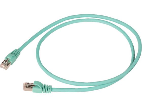 【マラソン限定★ポイント2倍】【お取り寄せ】コーニング Cat6A STPパッチコード10m 青緑 VOL-6ASFL-L10-TL ＬＡＮ製品 電線 ケーブル 電気材料 生産加工用品 作業用品 工具