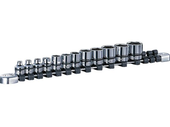 【レビュー投稿で100円OFFクーポン】【お取り寄せ】ネプロス 9.5sq.ソケットセット[12コ組] NTB312A ソケット ソケットレンチ 作業用品 工具