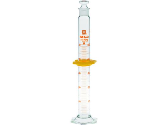 【レビュー投稿で100円OFFクーポン】【お取り寄せ】SIBATA 有栓メスシリンダー スーパーグレード 50mL 023550-50 メスシリンダー ガラス容器 計量器