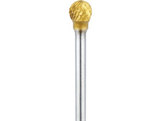 【レビュー投稿で100円OFFクーポン】【お取り寄せ】ナカニシ チタンコート超硬カッター 球(ロー付) 刃径6.3mm 刃長5mm 21205 超硬バー 研削研磨用品 作業用品 工具