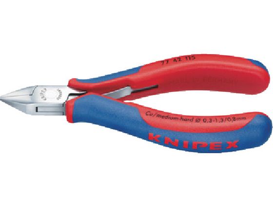 【マラソン限定★ポイント2倍】【お取り寄せ】KNIPEX 精密用ニッパー 130mm 7742-130 ニッパ ペンチ プライヤー 作業用品 工具