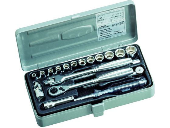 【マラソン限定★ポイント2倍】【お取り寄せ】TONE ソケットレンチセット 19pcs 1800M ソケット ソケットレンチ 作業用品 工具