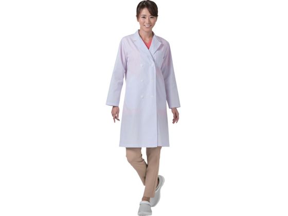 【レビュー投稿で100円OFFクーポン】【お取り寄せ】フォーク 女子ダブル研究衣 M 2531PO-1-M 白衣 ウェア 保護衣 安全保護
