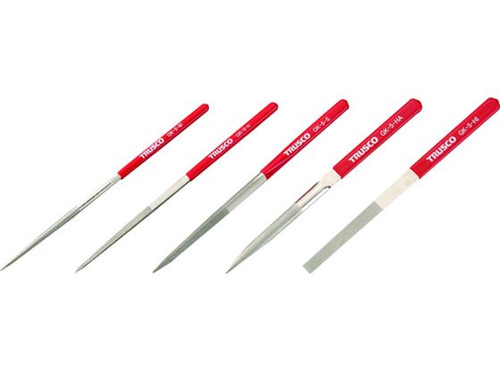 【マラソン限定★ポイント2倍】【お取り寄せ】TRUSCO ダイヤモンドヤスリ 鉄工用 5本組 セット GK-5-SET ダイヤモンドヤスリ 研削研磨用品 作業用品 工具｜ココデカウ
