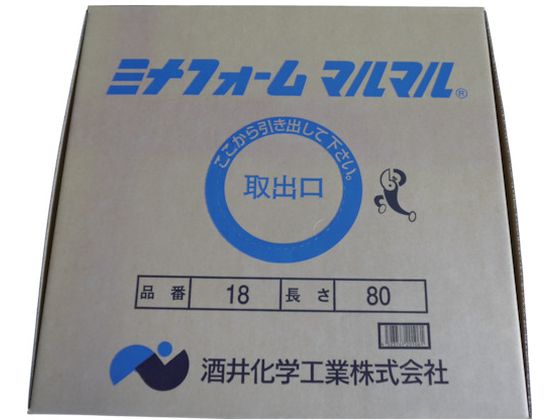 【文芸評論服従で100円OFFクーポン券】貨物輸送無料【お取り寄せ】ミナ 弾力性シーラントバックアップ材 ミナフォームマルマル #18 18mm×80m 最高限度 コーキングガン 貼り付ける剤 取りつくろう材 肌理細か 貼り付ける 取りつくろう 溶接