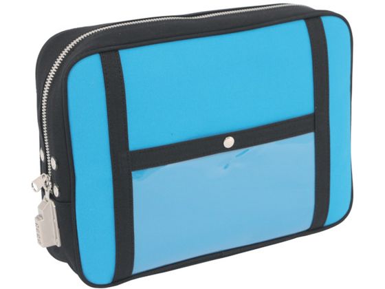 【レビュー投稿で100円OFFクーポン】【お取り寄せ】SANEI 帆布メール用ポーチ(LL)SED-1錠付 ブルー PLL-SED-09 ツールバッグ 工具箱 作業用品 工具
