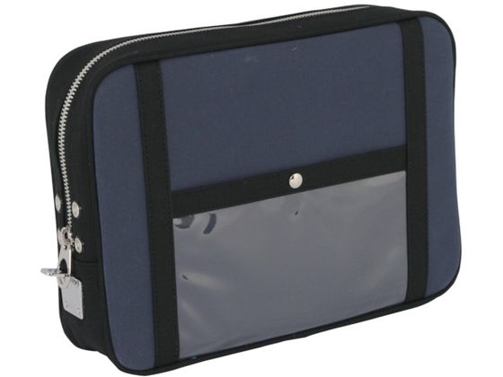 【レビュー投稿で100円OFFクーポン】【お取り寄せ】SANEI 帆布メール用ポーチ(LL)馬蹄錠金具付 紺 PLL-U-03 ツールバッグ 工具箱 作業用品 工具