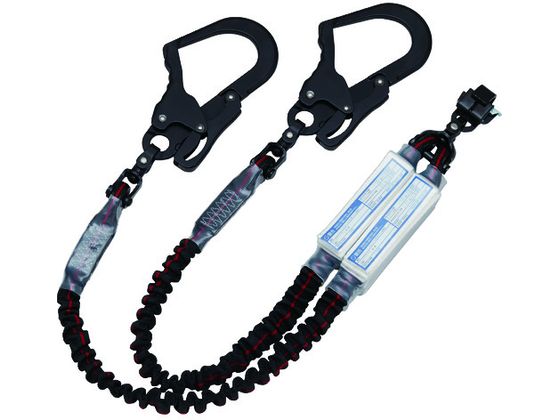 【マラソン限定★2,000円クーポン＆ポイント2倍】【お取り寄せ】KH 2丁掛ジャバラ剣 総アルミ自在ペダル17 黒／緋ライン 墜落制止用器具 安全保護具 作業