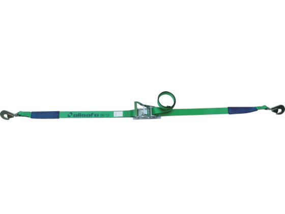 【マラソン限定★2,000円クーポン＆ポイント2倍】【お取り寄せ】allsafe ラッシングベルト ラチェット式ツイストフック重荷重 R5TH17 ベルト荷締機 物流 作業