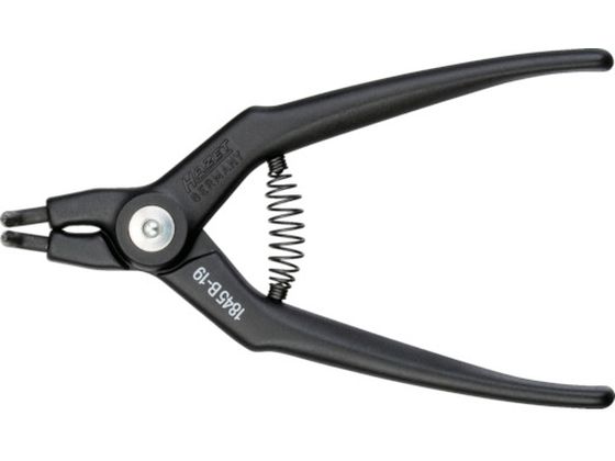 【レビュー投稿で100円OFFクーポン】【お取り寄せ】HAZET スナップリングプライヤー(軸用) 1845B-19 プライヤー ペンチ ニッパ 作業用品 工具