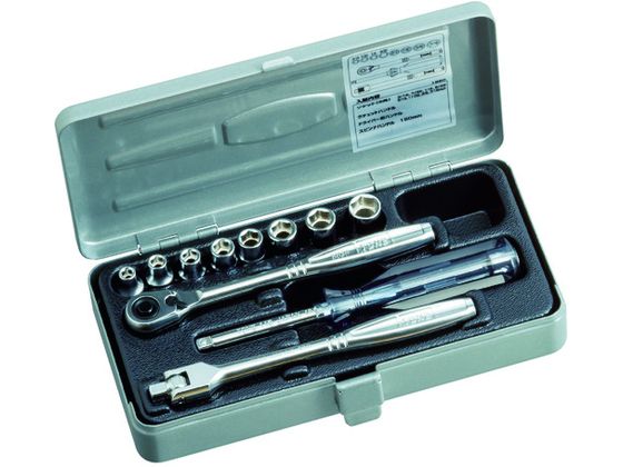 【マラソン限定★ポイント2倍】【お取り寄せ】TONE ソケットレンチセット 12pcs 1850 ソケット ソケットレンチ 作業用品 工具|ココデカウ