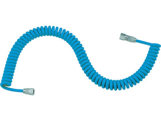 【レビュー投稿で100円OFFクーポン】【お取り寄せ】TRUSCO ウレタンコイルホース細巻 L型 3.4m CH-750 コイルホース 流体継手 チューブ 生産加工用品 作業用品 工具