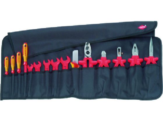 【レビュー投稿で100円OFFクーポン】【お取り寄せ】KNIPEX 絶縁工具セット 15点セット 989913 絶縁工具 防爆 作業用品 工具