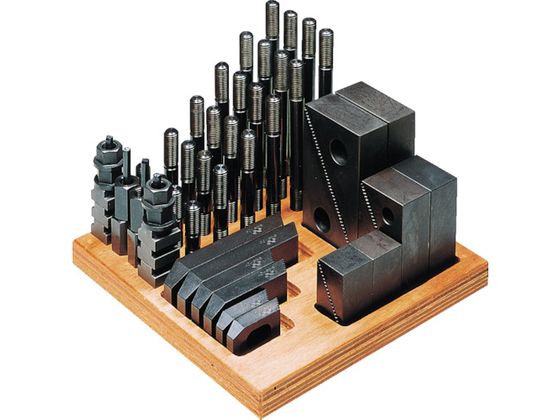 【レビュー投稿で100円OFFクーポン】【お取り寄せ】スーパーツール クランピングキット(M12)T溝:16 S1612-CK 工作機械用クランプ クランプ バイス ハンドプレス 作業用品 工具