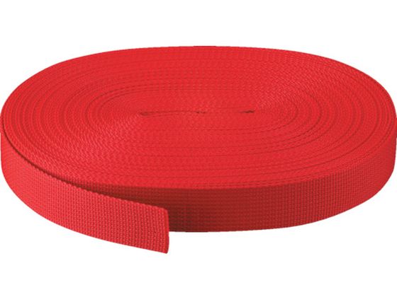 【レビュー投稿で100円OFFクーポン】【お取り寄せ】TRUSCO PPベルト幅50mm×長さ20m 赤 PPB-5020 ベルト荷締機 物流 作業