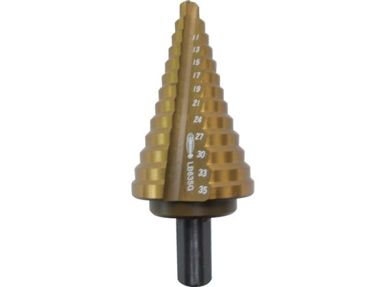 【レビュー投稿で100円OFFクーポン】【お取り寄せ】エビ ステージドリル Tinコーティング 13段 軸径10mm 6-35 LB635G 穴あけ工具 ドリル 切削工具 作業用品 工具