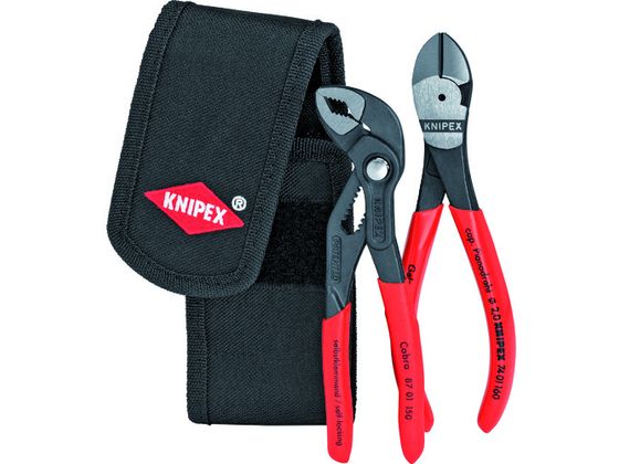【マラソン限定★ポイント2倍】【お取り寄せ】KNIPEX 002072V02 ミニコブラ + ニッパーセット 002072V02 スパナ プーラー レンチ 作業用品 工具｜ココデカウ