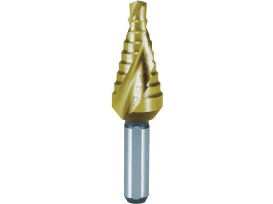 【レビュー投稿で100円OFFクーポン】【お取り寄せ】RUKO 2枚刃スパイラルステップドリル 12mm 短尺 チタン 101-061T 穴あけ工具 ドリル 切削工具 作業用品 工具