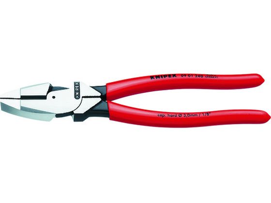【マラソン限定★ポイント2倍】【お取り寄せ】KNIPEX 0901-240 架線工事用強力ペンチ 0901-240 ペンチ ニッパ プライヤー 作業用品 工具｜ココデカウ
