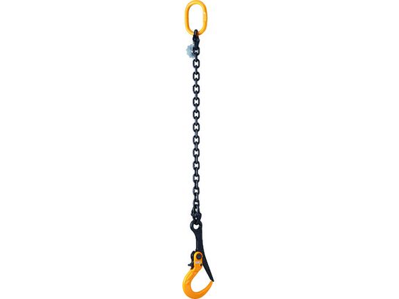 【レビュー投稿で100円OFFクーポン】【お取り寄せ】チェーン付スーパーロックフックセット開閉ロック式 容量3ton 全長1391mm ワイヤー スリング 吊具 バランサー 物流 作業