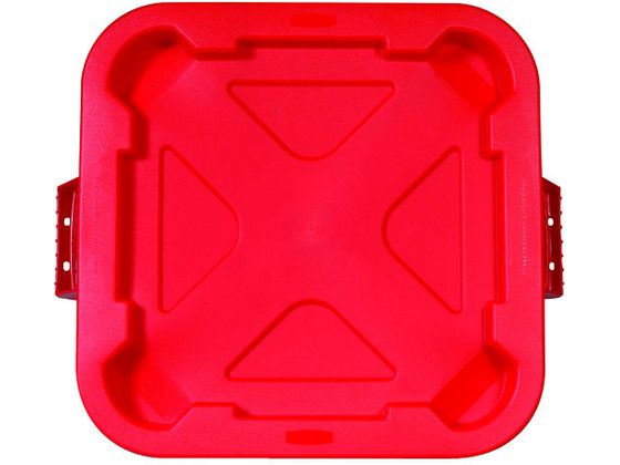 【レビュー投稿で100円OFFクーポン】送料無料【お取り寄せ】ラバーメイド スクエアブルートコンテナ用密閉式フタ レッド 352905 ゴミ箱 ゴミ袋 清掃