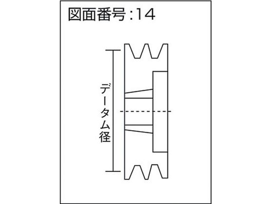 EVN ブッシングプーリー SPZ 300mm 溝数3 SPZ300-3-