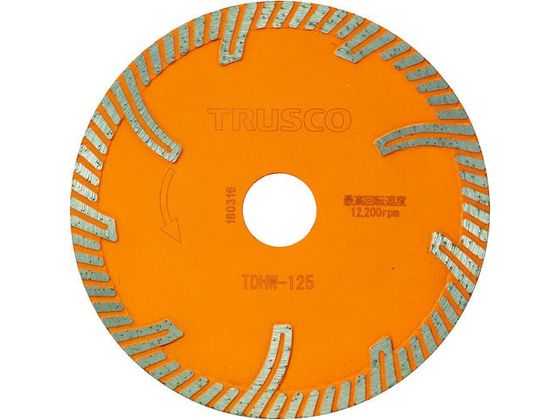 TRUSCO ダイヤモンドカッタープロテクトウエーブ 125×2.0T×22 TDHW-