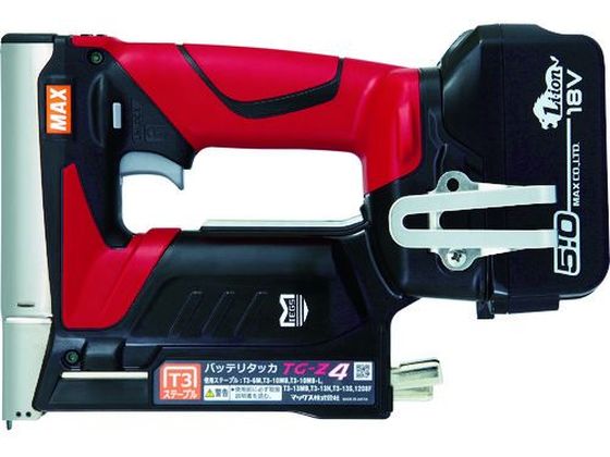 【マラソン限定★ポイント2倍】【お取り寄せ】MAX バッテリタッカセット 18ボルト 5.0アンペアセット ティ3ステープル用 TG-Z4-BC 1850A タッカ 空気工具 作業用品 工具｜ココデカウ 50,132円