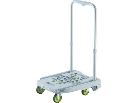 【マラソン限定★2,000円クーポン＆ポイント2倍】【お取り寄せ】TRUSCO 樹脂台車 カルティオミニ weego ホワイト WP-2G-W 折りたたみ台車 台車 カートラック 作業