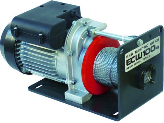 【レビュー投稿で100円OFFクーポン】送料無料【お取り寄せ】HHH 電動ウインチ 100kg 揚程10m ECW100 ウインチ 物流 作業