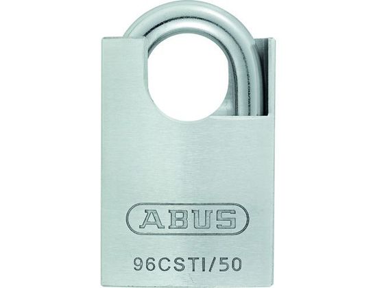 【レビュー投稿で100円OFFクーポン】【お取り寄せ】ABUS シャックルガード付シリンダー南京錠 TITALIUM 96CSTI／50 補助錠 建築金物 土木 建築資材