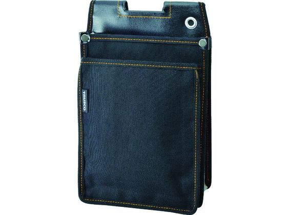 【マラソン限定★2,000円クーポン＆ポイント2倍】【お取り寄せ】TRUSCO 外線工事用電工腰袋 前ポケット付 TDO-L-BK 腰袋 工具差し 携帯ケース 安全保護具 作業