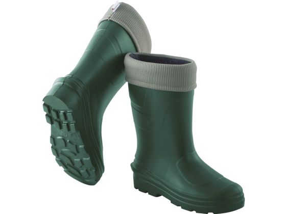 【レビュー投稿で100円OFFクーポン】送料無料【お取り寄せ】Camminare EVA防寒長靴 Montana 25.5 グリーン 安全長靴 作業用長靴 安全保護具 作業