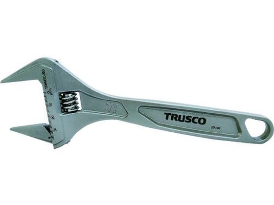 【レビュー投稿で100円OFFクーポン】【お取り寄せ】TRUSCO 超ワイドチタン合金製モンキーレンチ 200mm 38mm TSWMTC-200 レンチ スパナ プーラー 作業用品 工具