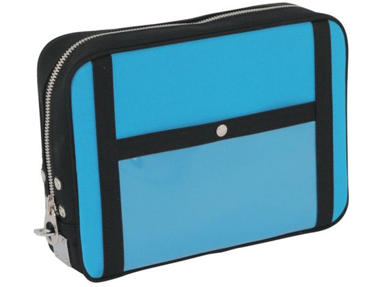 【マラソン限定★2,000円クーポン＆ポイント2倍】【お取り寄せ】SANEI 帆布メール用ポーチ(L)馬蹄錠金具付 ブルー PL-U-09 ツールバッグ 工具箱 作業用品 工具