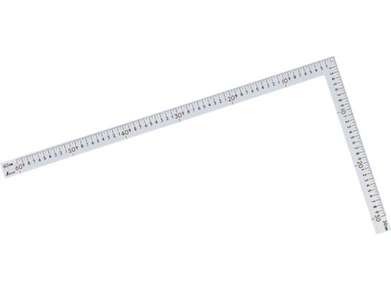 【レビュー投稿で100円OFFクーポン】送料無料【お取り寄せ】シンワ 中金シルバー普及型60×30cm 63402 直尺 曲尺 差し金 測定 作業