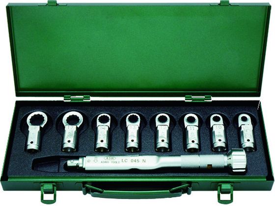 【マラソン限定★ポイント2倍】【お取り寄せ】ASH トルクレンチめがねヘッドセット LC045N+8-19MM LCR2000 工具セット 単品 工具 延長コード 作業