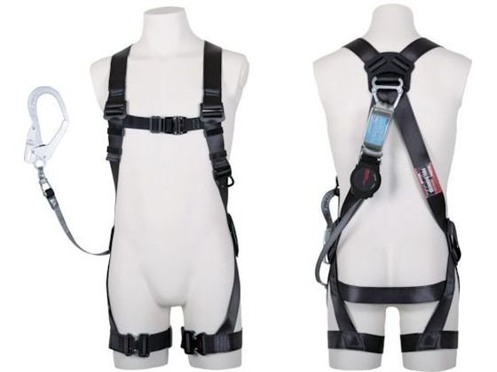 【マラソン制限事項★2,000円クーポン券＆尖んがり2倍】【お取り寄せ】ツヨロン 黒影馬具馬具 M大いさ ワン・ハンドリトラ M大いさ 墜ちる取り締まり用物の具 安全性のある保護すること具 進め方 安全帯-DIY・工具