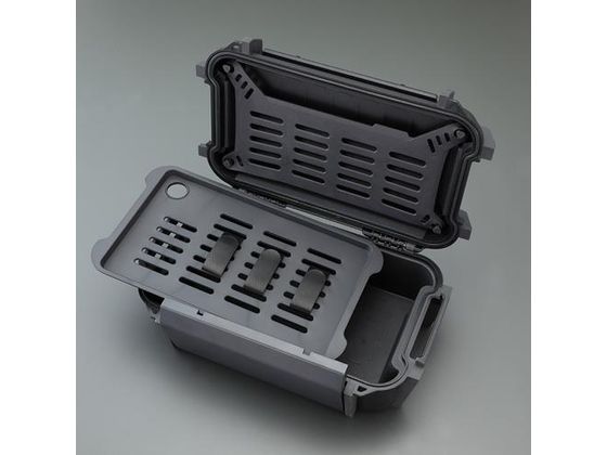 【レビュー投稿で100円OFFクーポン】【お取り寄せ】エスコ 防水ケース 226&times;136&times;75mm・内寸 黒 EA657MC-60B ツールボックス ツールバック 保管 作業｜ココデカウ 12,434円