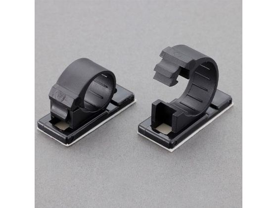 【レビュー投稿で100円OFFクーポン】【お取り寄せ】エスコ ケーブルクランプ 粘着付 7.5mm 100個 EA947FA-107 クリップ テストリード 電気材料 生産加工用品 作業用品 工具