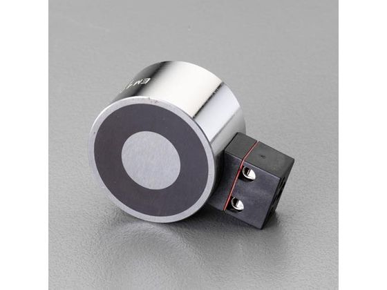 【レビュー投稿で100円OFFクーポン】【お取り寄せ】エスコ 電磁マグネットホルダー DC12V φ100mm 3600N EA984CM-37 ねじ付マグネット マグネット 掲示物留め 吊下げ POP 掲示
