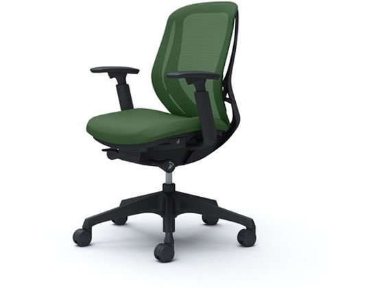 【マラソン限定★ポイント2倍】【メーカー直送】オカムラ シルフィー 可動肘 ローバック ダークグリーン C681XR FMR5【代引不可】肘付き 可動肘タイプ メッシュチェア オフィスチェア オフィス家具｜ココデカウ