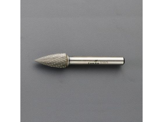 【レビュー投稿で100円OFFクーポン】【お取り寄せ】エスコ 超硬カッター スチール用 6mm軸 12×20×60mm EA819GL-254 軸付砥石 研削研磨用品 作業用品 工具