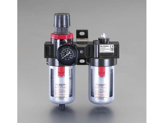 【レビュー投稿で100円OFFクーポン】【お取り寄せ】エスコ F.R.L.ユニット Rc3／4\" EA153AG-16 Ｆ．Ｒ．Ｌユニット コンプレッサー 空圧機器 ホース 生産加工用品 作業用品 工具