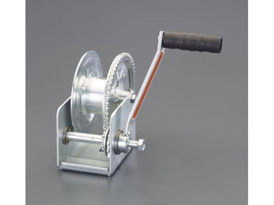 【レビュー投稿で100円OFFクーポン】【お取り寄せ】エスコ ハンドウィンチ 自動ブレーキ付 545kg EA989RD-23 ウインチ 物流 作業
